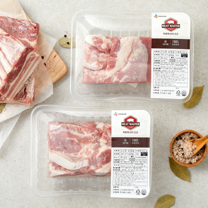 [행사]미트마스터 한돈 수육 삼겹살500gx2팩