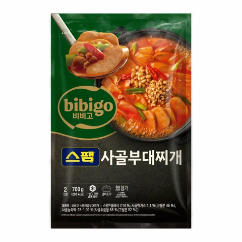 [1+1][국물맛집] 비비고 스팸사골부대찌개 2인분 (냉동)