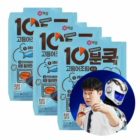 백설 10분쿡 고등어조림소스 120G x 3
