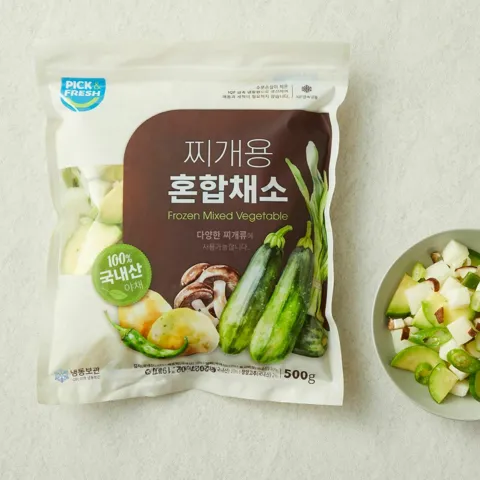 찌개용 국내산 냉동 혼합채소 500g