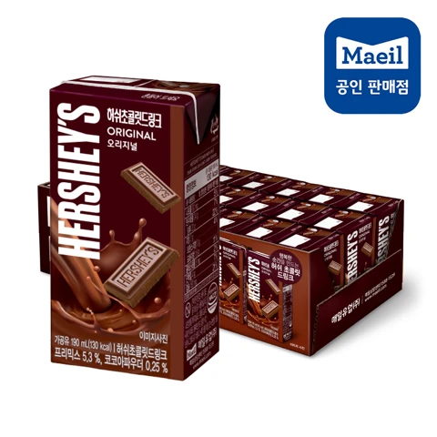 [행사]허쉬초콜릿드링크 오리지널 190ml 24팩