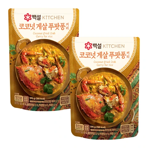 [2+2]백설 코코넛게살푸팟퐁커리 170g