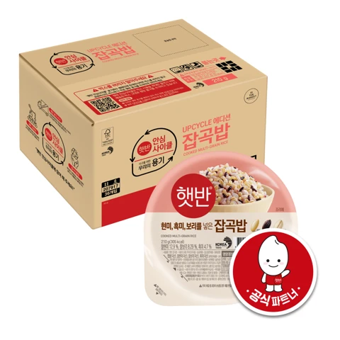 [UPCYCLE]햇반 잡곡밥 210gx36개(1box)