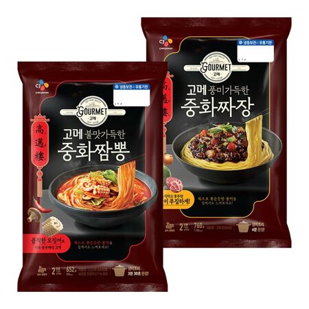 고메 중화짬뽕 652g+고메 중화짜장 760g