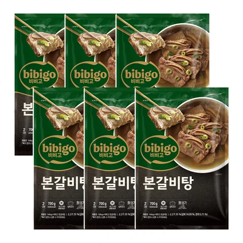 [국물맛집] 비비고 본갈비탕 700gX 6개