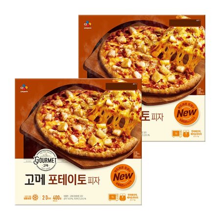 고메 클래식 포테이토 피자 400gX2개