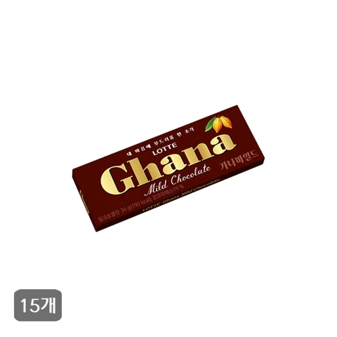 가나 마일드 초콜렛 34gX15개