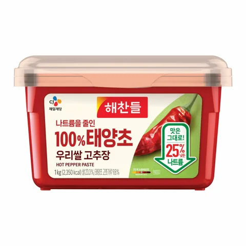 [1+1]나트륨을 줄인 100% 태양초 우리쌀 고추장 1kg