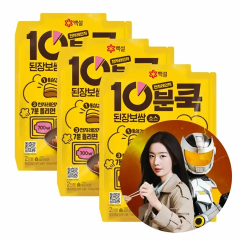 백설 10분쿡 된장보쌈소스 120G x 3