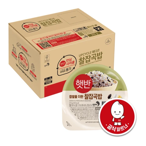 [UPCYCLE]햇반 찰잡곡밥 210gx36개(1box)