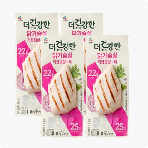 더건강한 닭가슴살 통살구이100g x 4개