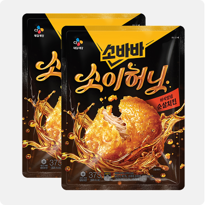 고메 소바바치킨 소이허니 순살 375g x 2개