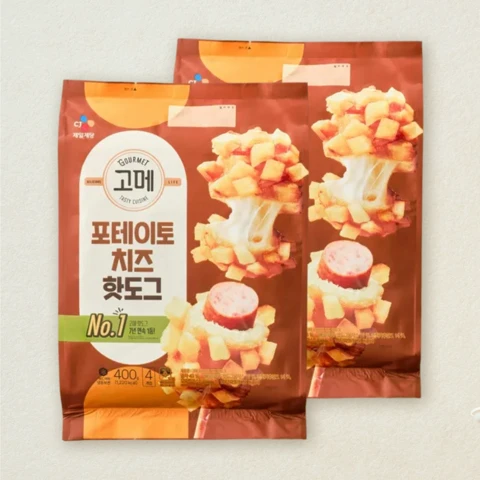 고메 포테이토치즈 핫도그400gX2개
