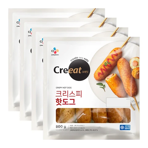 크레잇 크리스피 핫도그 800gX4개