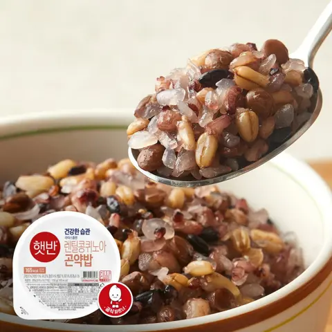 햇반 라이스플랜 렌틸콩 퀴노아 곤약밥 150g