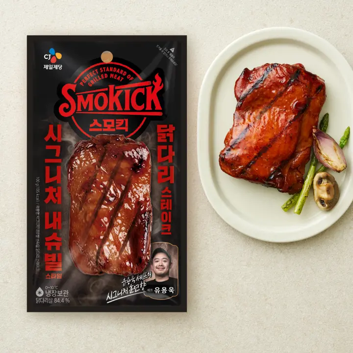 스모킥 내슈빌 닭다리스테이크 100g