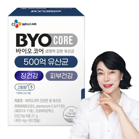 부자유산균 바이오코어 500억 유산균 60캡슐(1개월)