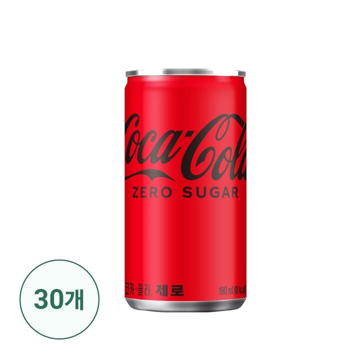 코카-콜라 제로 190ml x 30캔