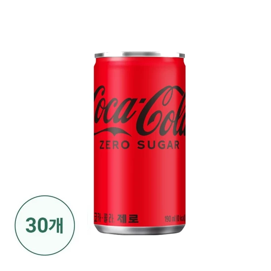 코카-콜라 제로 190ml x 30캔