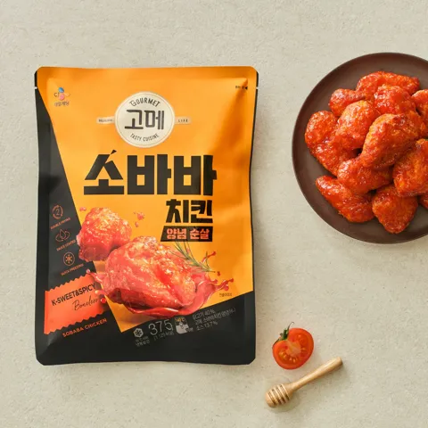 고메 소바바치킨 양념 순살 375g