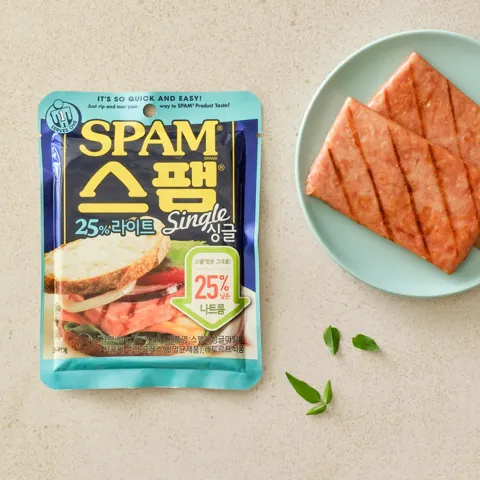 스팸 싱글 25%라이트 80g