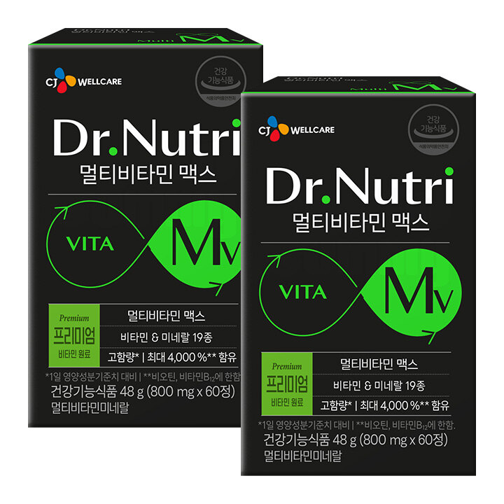 닥터뉴트리 멀티비타민 맥스 60정(2개월분)X2개