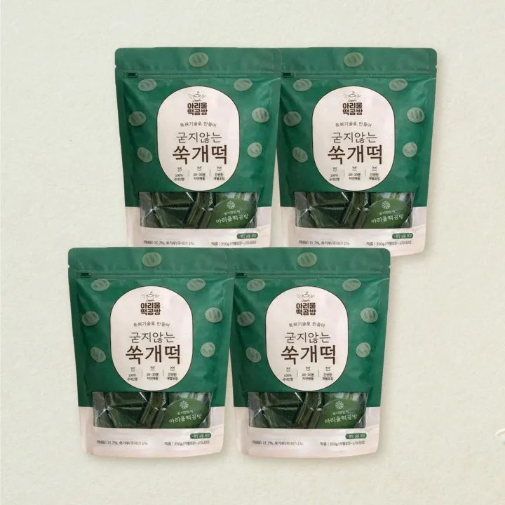 아리울떡공방 쑥개떡 350gX4개(개별포장)(총 4개)