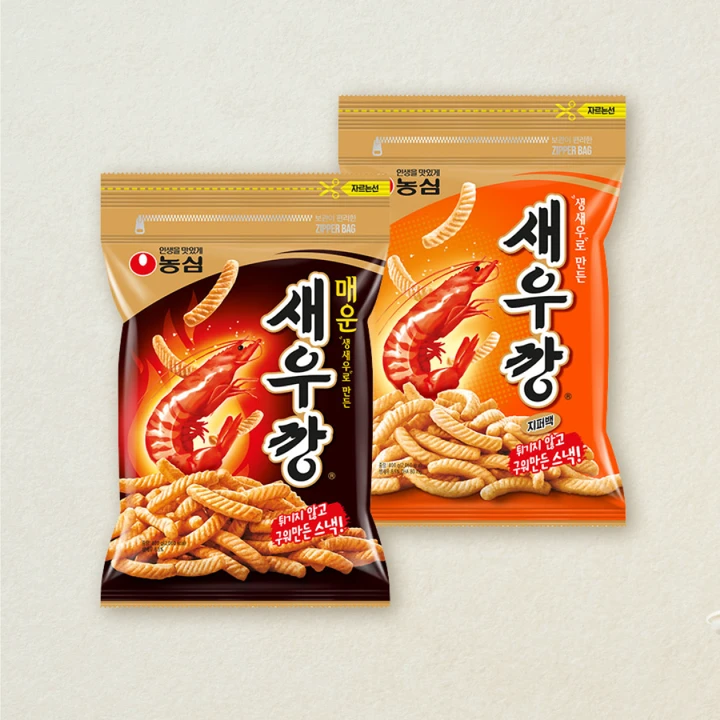 농심 대용량 새우깡400g+매운새우깡400g