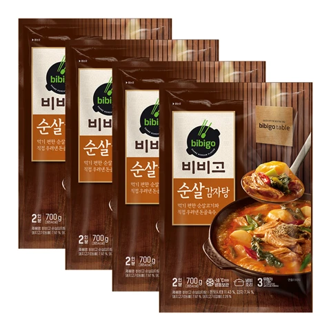 (냉동) 비비고 순살감자탕 700gx4개