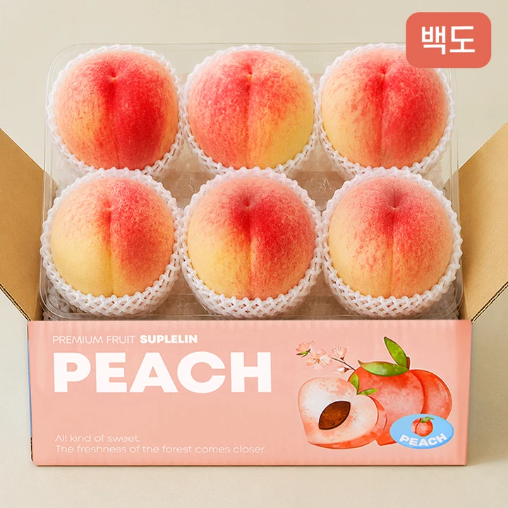 수플린 백도 복숭아 1.5kg