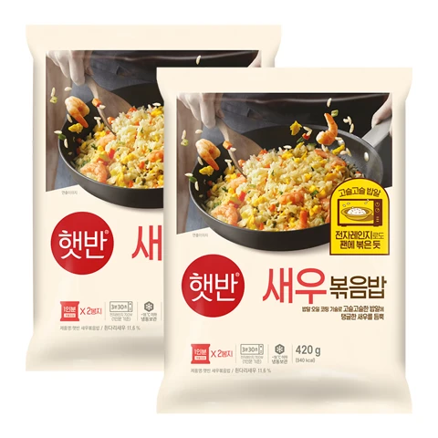 햇반 새우볶음밥 420gX2개