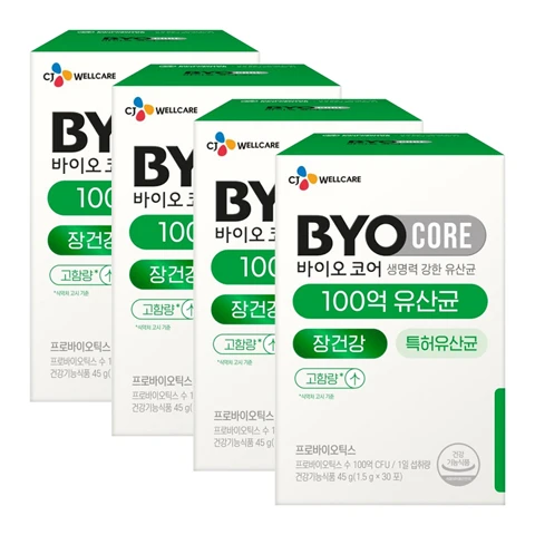 바이오코어 100억 유산균 30포(1개월)X4개