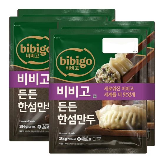 비비고 든든한섬만두 384g*2X2개