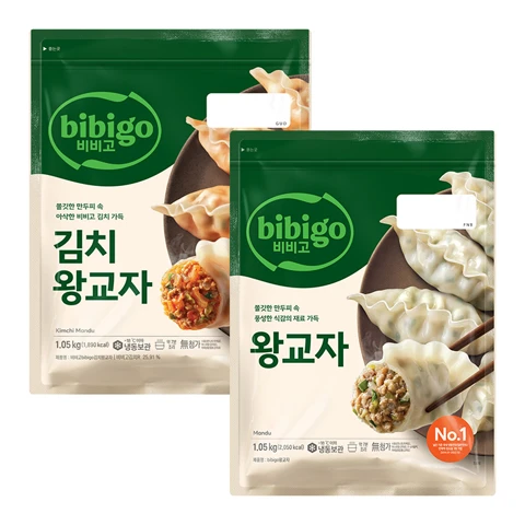 비비고 왕교자 1.05kg+비비고 김치왕교자 1.05kg