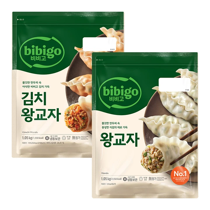 비비고 왕교자 1.05kg+비비고 김치왕교자 1.05kg