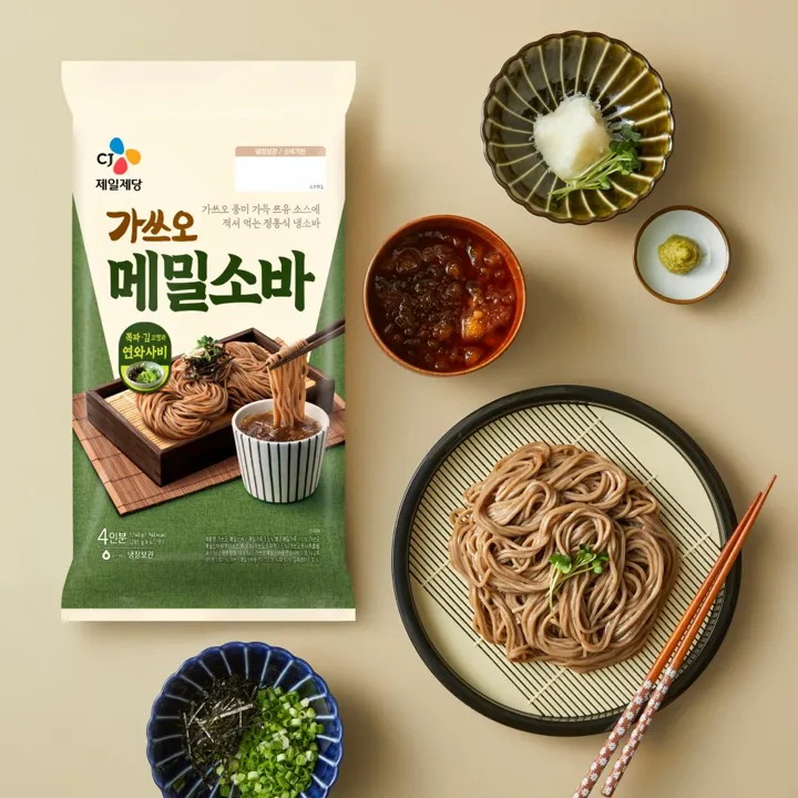 CJ 가쓰오메밀소바 4인분 1140g