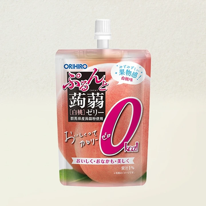 오리히로곤약젤리제로복숭아130g