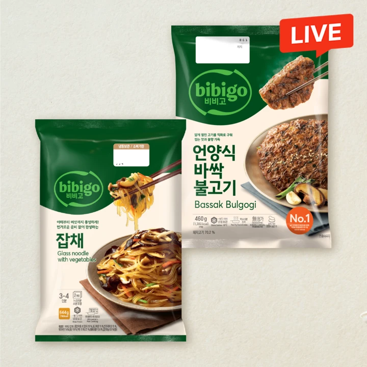 비비고 잡채 644g+언양식 바싹불고기 460g