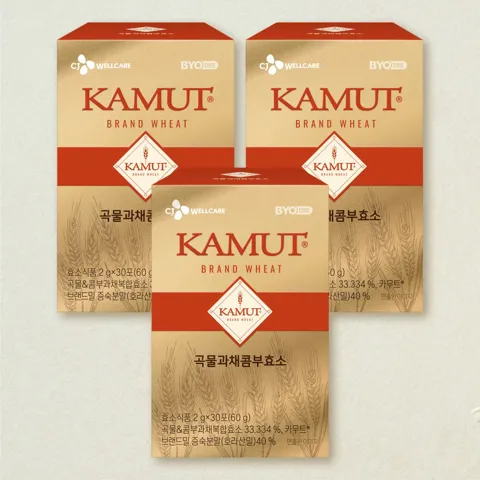 바이오코어 곡물과채콤부효소 30포X3개