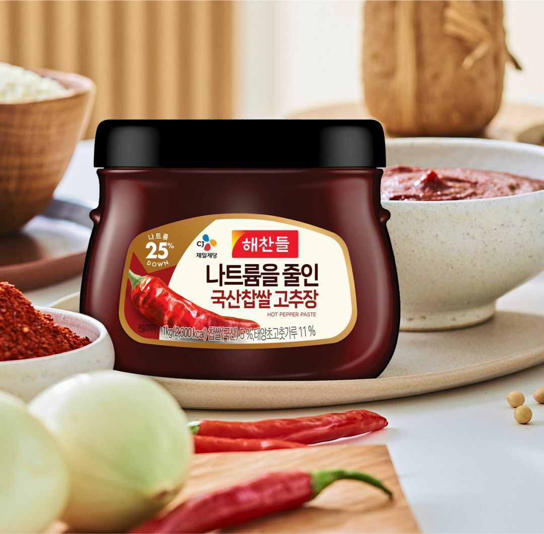 해찬들 나트륨을 줄인 국산 찹쌀 고추장 1kg
