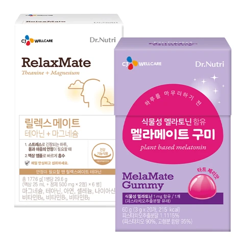 닥터뉴트리 릴렉스메이트 6입 + 멜라메이트 구미 60g