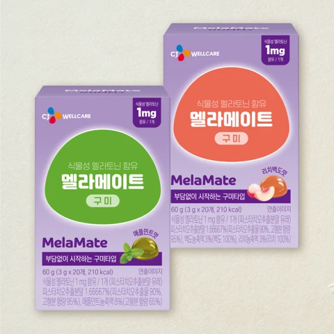 멜라메이트구미 리치백도맛 20입+애플민트맛 20입