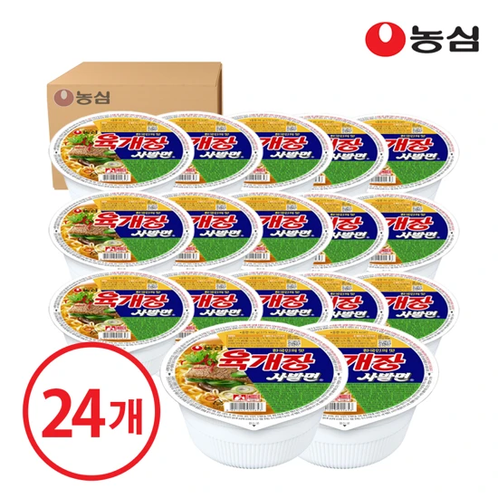 [행사]농심 육개장 사발면 24개입 (1box)