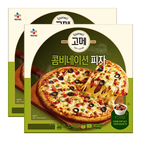 고메 클래식 콤비네이션 피자 405g X 2개