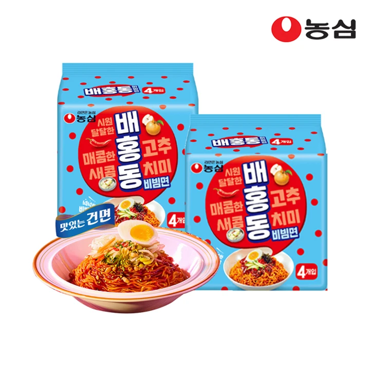 농심 배홍동비빔면 8개
