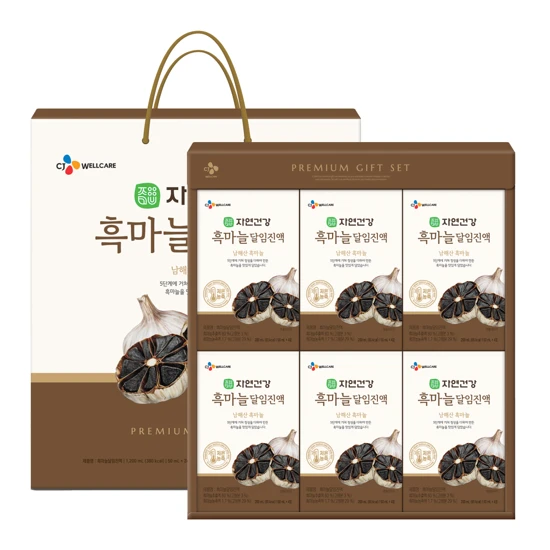 [25추석선물세트대량구매]자연건강 흑마늘달임진액 50ml*24입