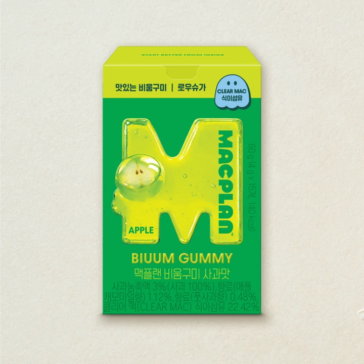 맥플랜 비움구미 사과맛
