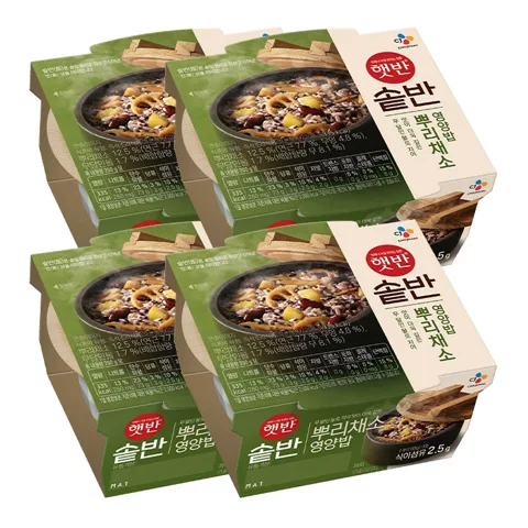 [250개한정]햇반 솥반 뿌리채소영양밥 200gX4개
