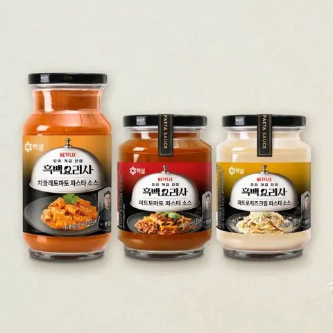 [미식SET]백설 치폴레토마토 파스타소스 600G+콰트로치즈크림 파스타소스 430G+미트토마토 파스타소스 430G