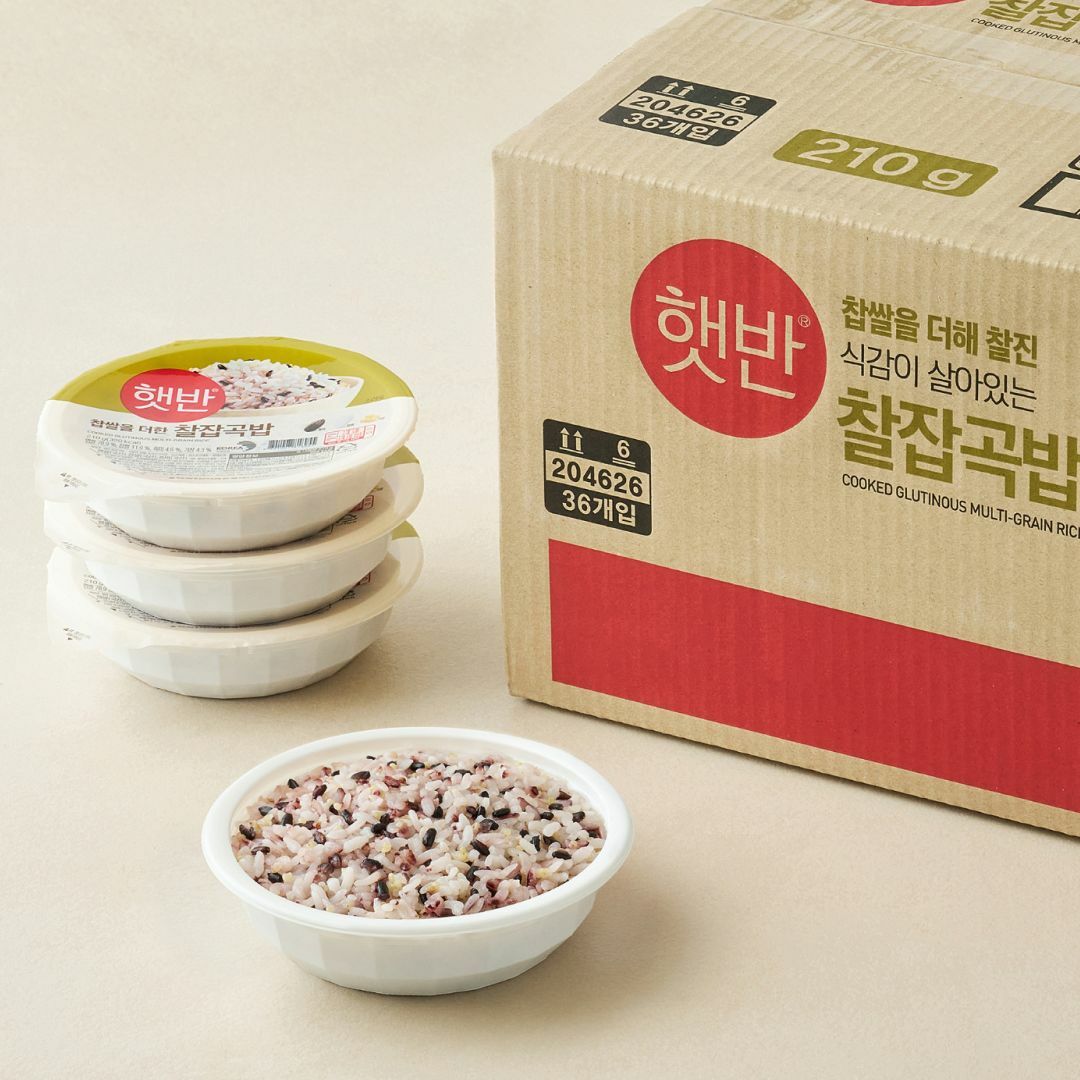 [CJ더마켓] [박스특가]햇반 찰잡곡밥 210gX36개